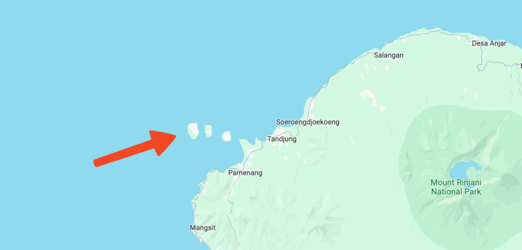 Острова Гили на карте